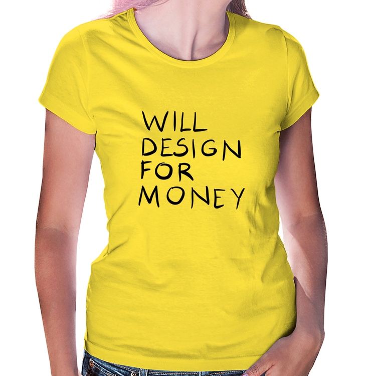 Baby Look Will Design for money - Amarela