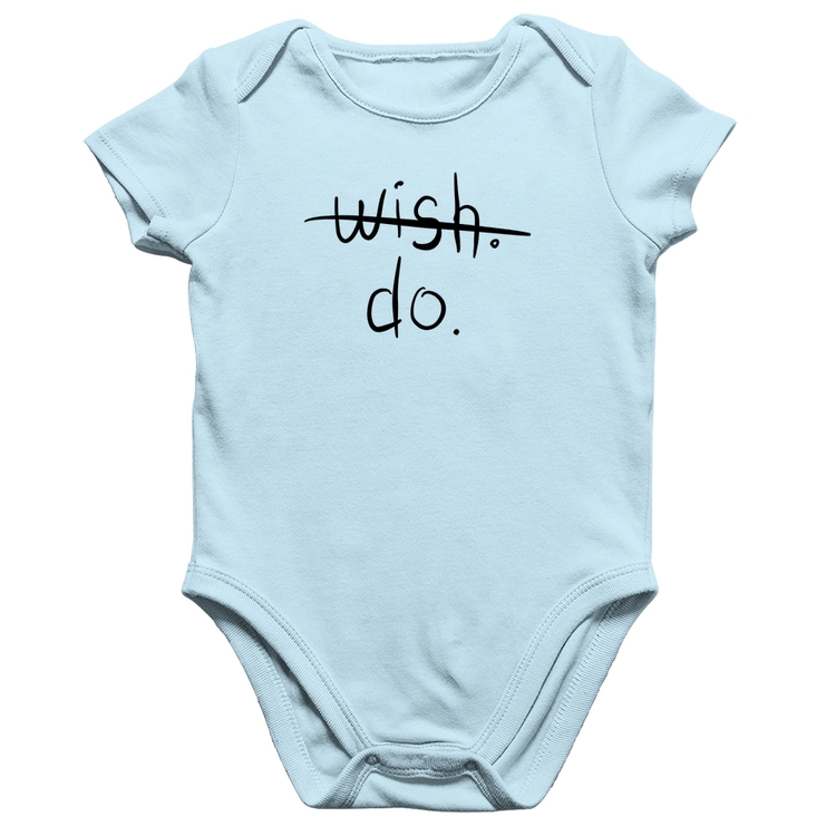 Body Bebê Algodão Wish Do - Azul Bebê