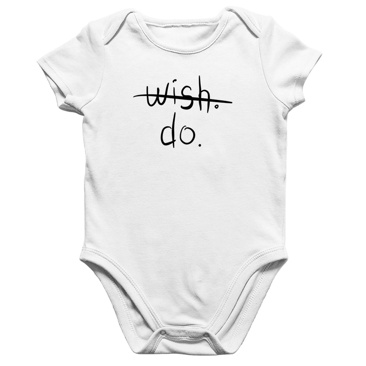 Body Bebê Algodão Wish Do - Branco