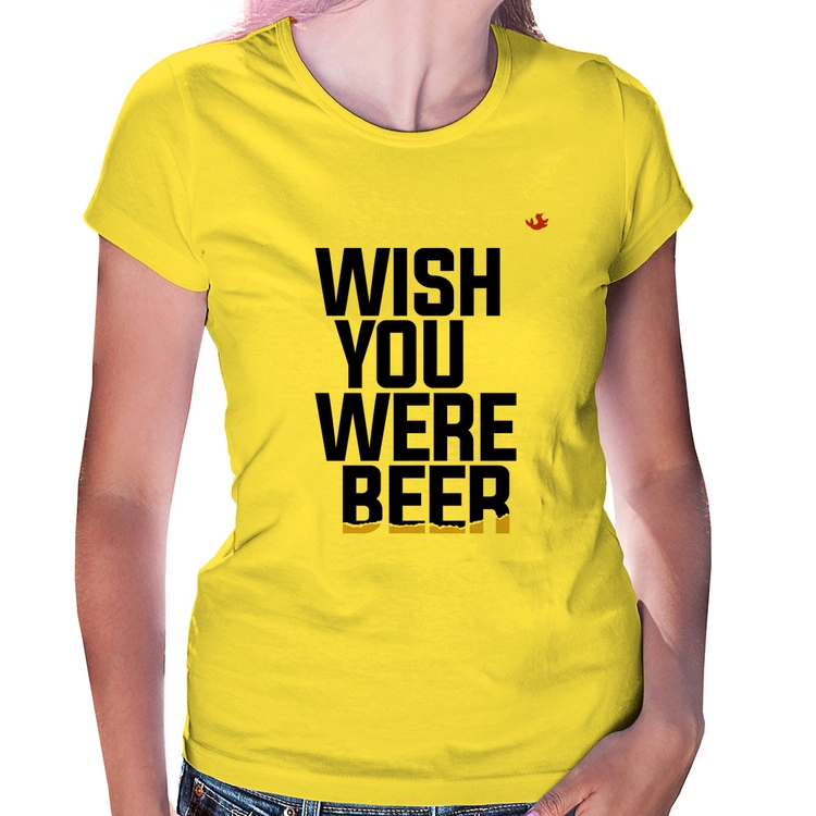 Baby Look Wish you were beer - Amarela