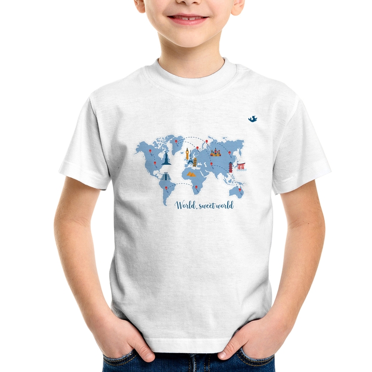 Camiseta Infantil World sweet world