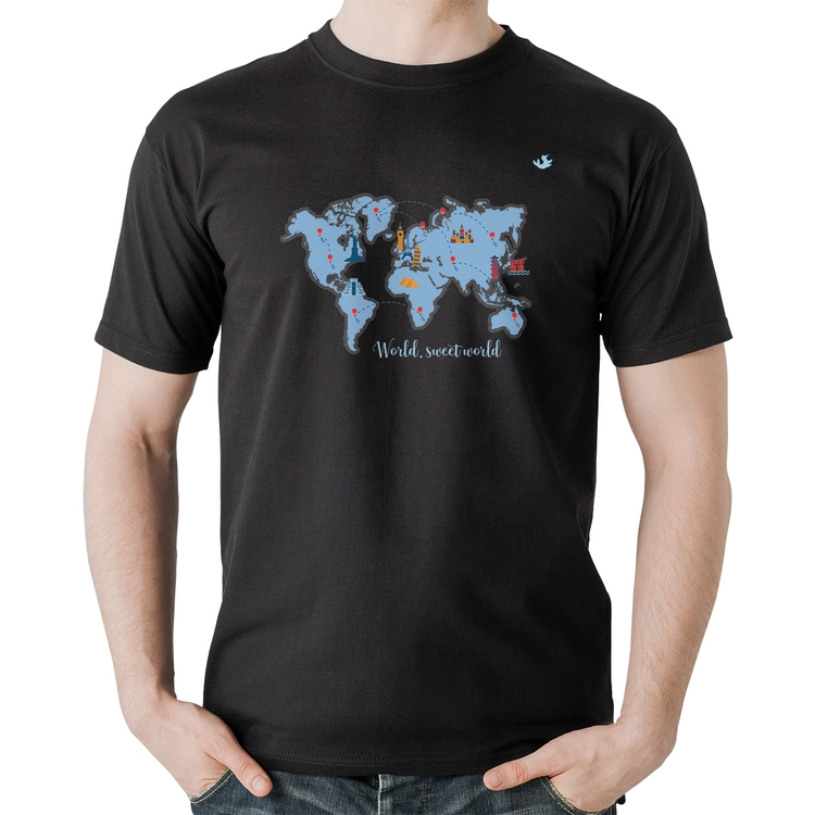 Camiseta Algodão World sweet world