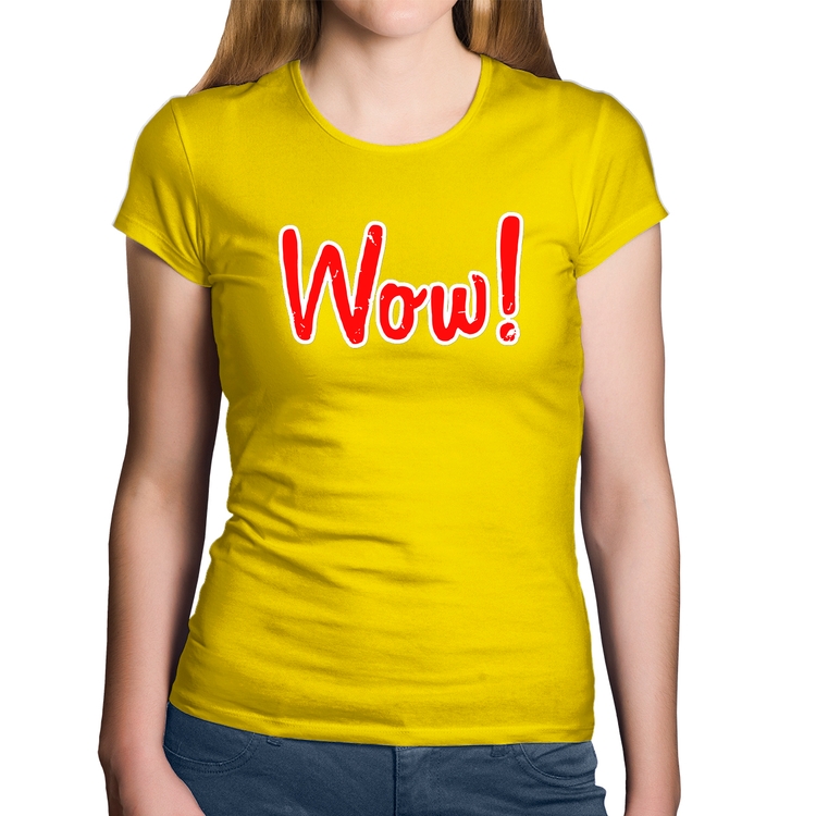 Baby Look Algodão Wow! - Amarela