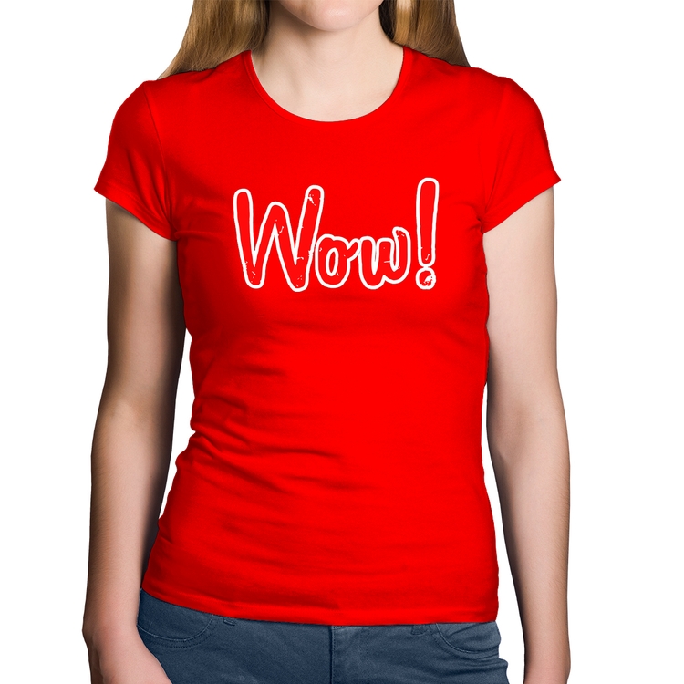 Baby Look Algodão Wow! - Vermelha