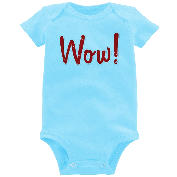Body Bebê Wow! - Azul Bebê