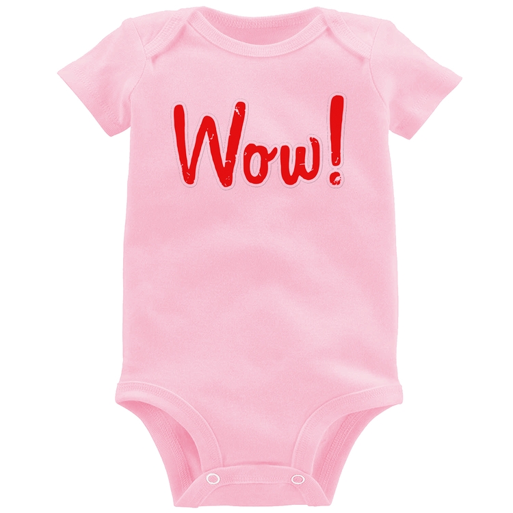 Body Bebê Wow! - Rosa Bebê