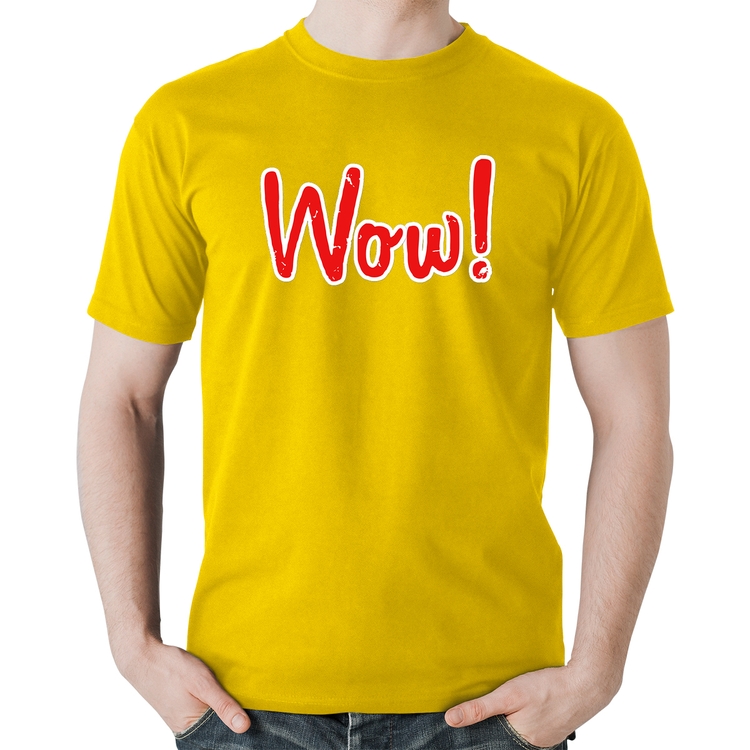 Camiseta Algodão Wow! - Amarela