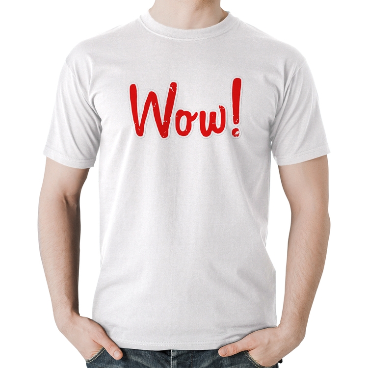 Camiseta Algodão Wow! - Branca
