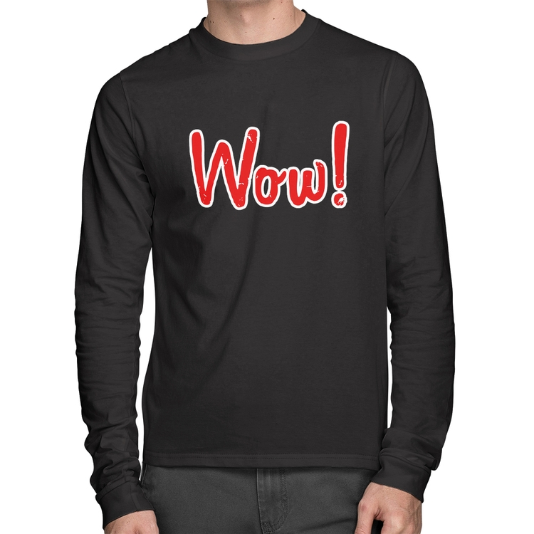 Camiseta Algodão Wow! Manga Longa