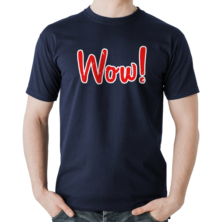 Camiseta Algodão Wow! - Marinho