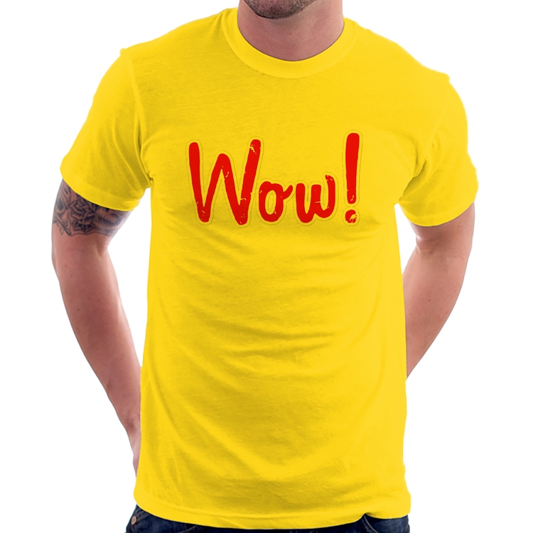 Camiseta Wow! - Amarela