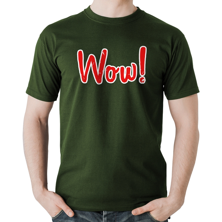 Camiseta Algodão Wow! - Musgo
