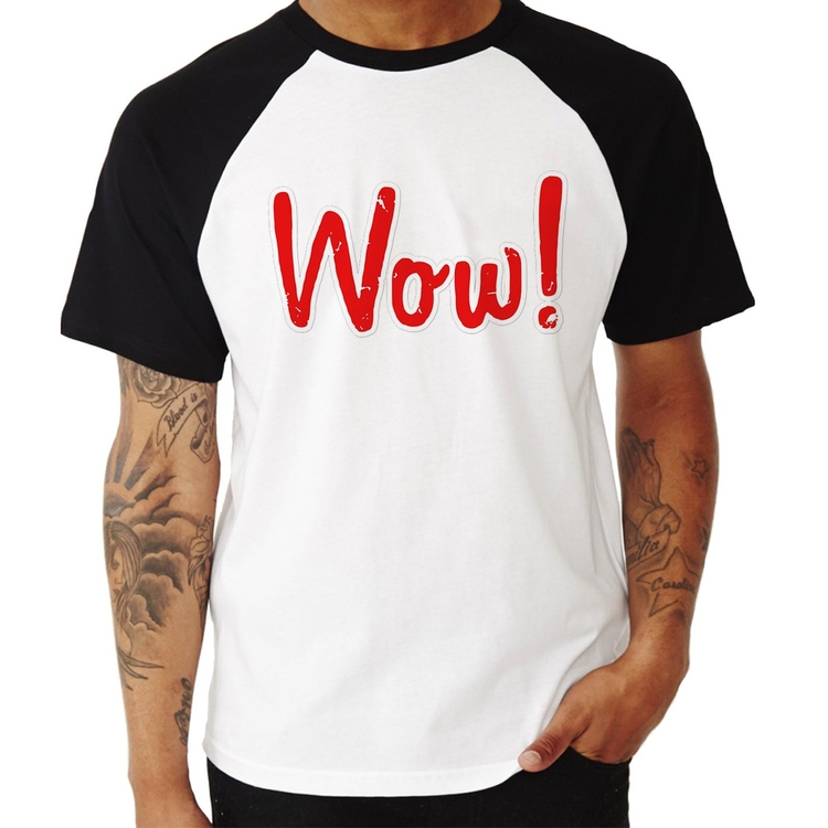 Camiseta Raglan Wow!