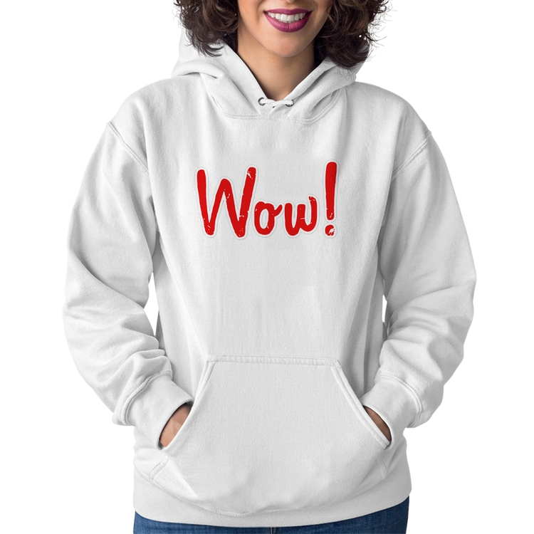Moletom Feminino Wow! - Branco