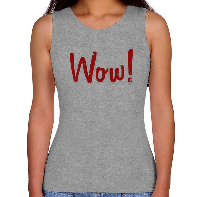 Regata Feminina Wow! - Cinza