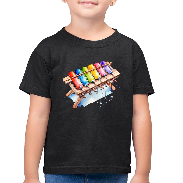 Camiseta Algodão Infantil Xilofone