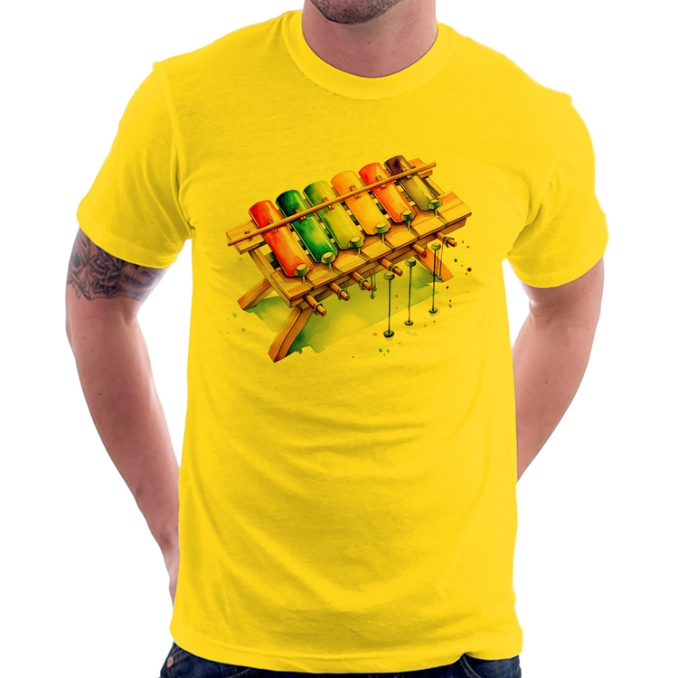 Camiseta Xilofone - Amarela