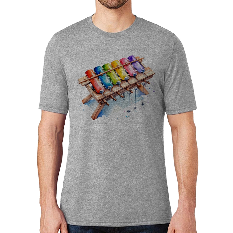 Camiseta Xilofone - Cinza