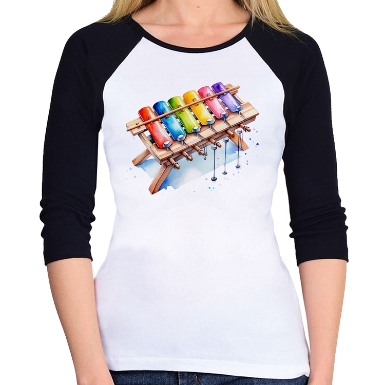 Baby Look Raglan Xilofone Manga 3/4