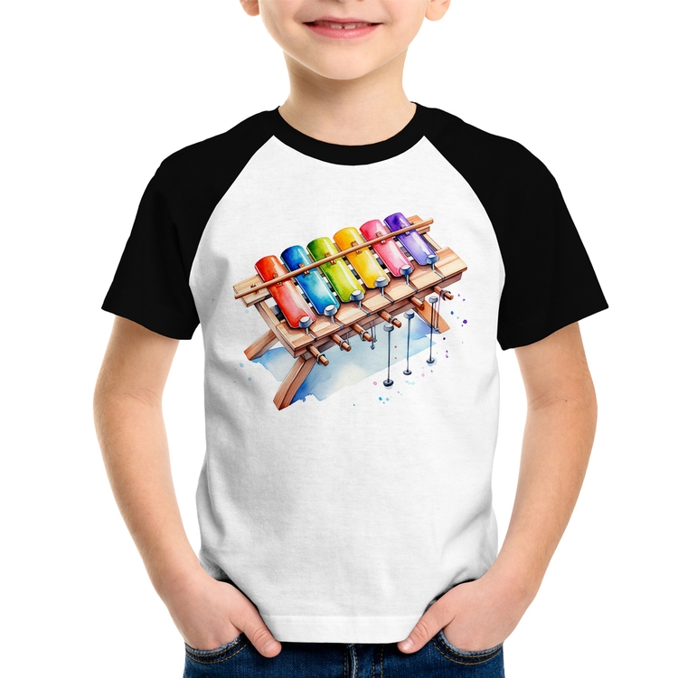 Camiseta Raglan Infantil Xilofone