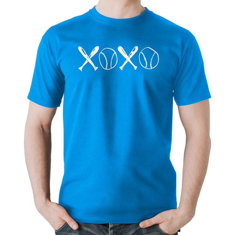 Camiseta Algodão Xoxo Baseball - Azul