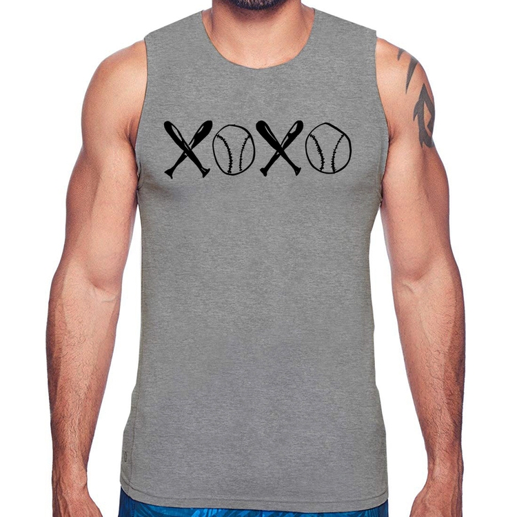 Regata Xoxo Baseball - Cinza
