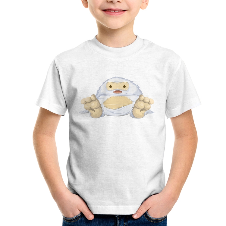Camiseta Infantil Yeti O Abominável Homem das Neves 