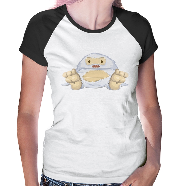 Baby Look Raglan Yeti O Abominável Homem das Neves 
