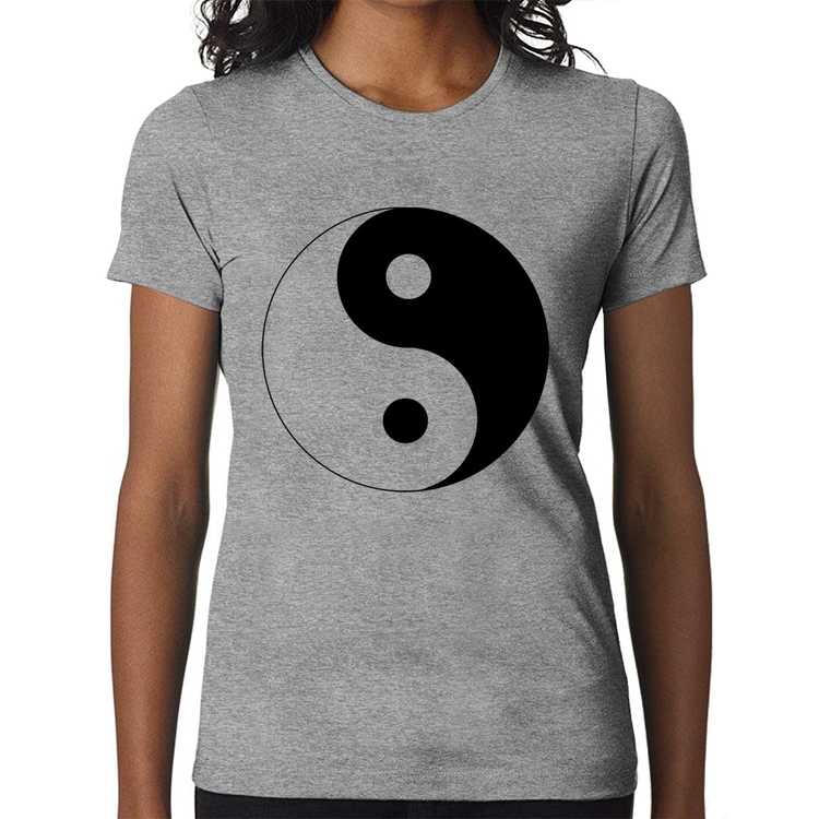 Baby Look Yin-Yang - Cinza