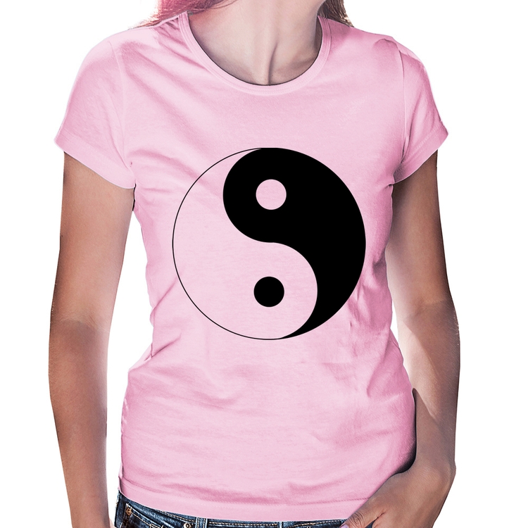 Baby Look Yin-Yang - Rosa Bebê