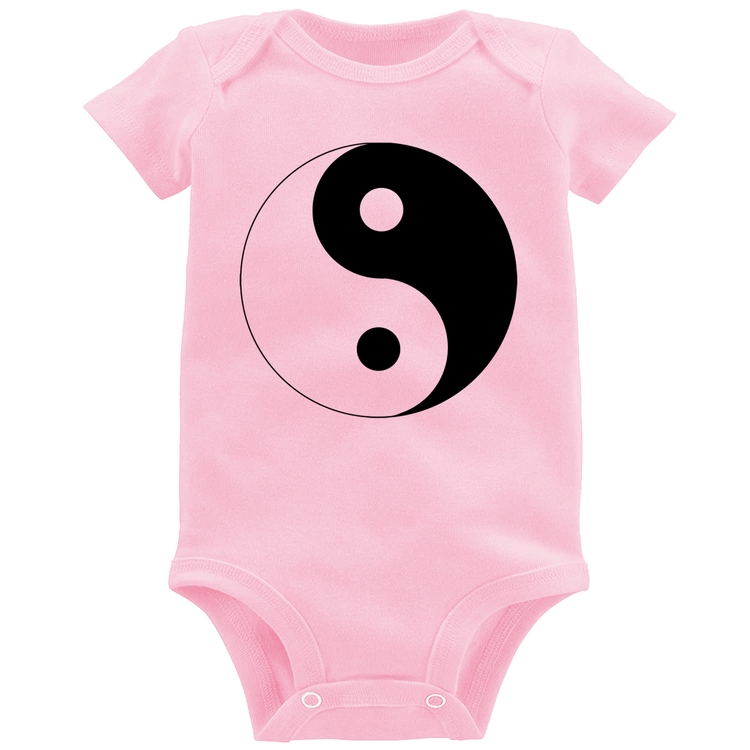 Body Bebê Yin-Yang - Rosa Bebê