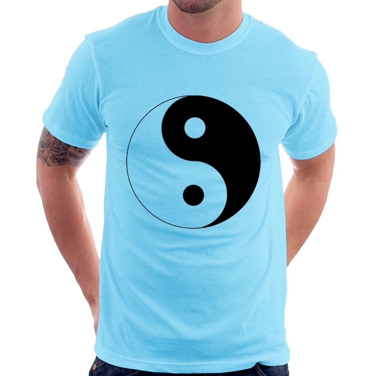 Camiseta Yin-Yang - Azul Bebê
