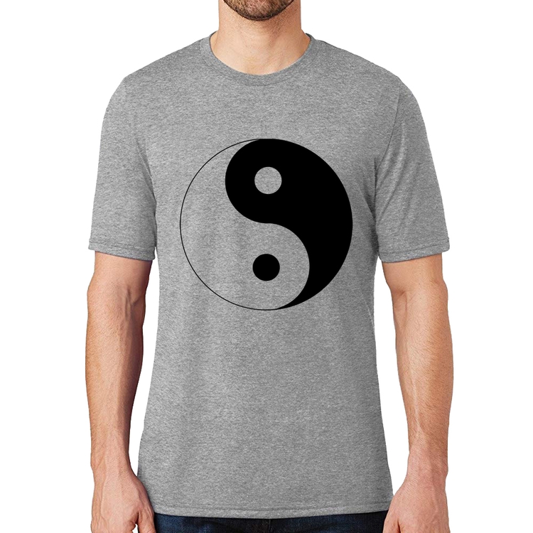 Camiseta Yin-Yang - Cinza