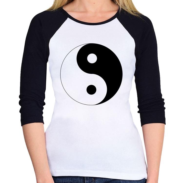Baby Look Raglan Yin-Yang Manga 3/4