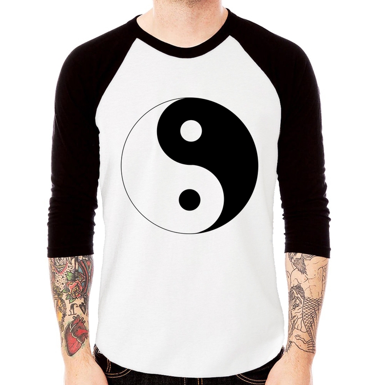 Camiseta Raglan Yin-Yang Manga 3/4