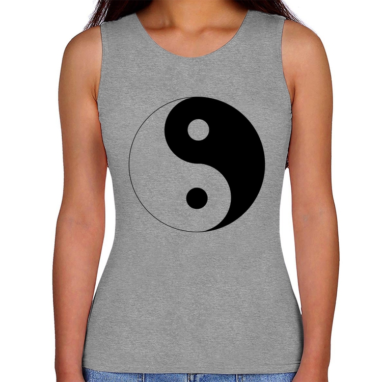 Regata Feminina Yin-Yang - Cinza