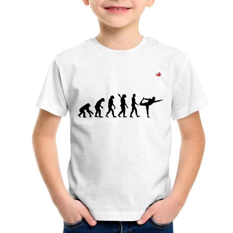Camiseta Infantil Yoga Evolução do Yogi