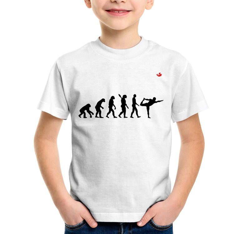 Camiseta Infantil Yoga Evolução do Yogi