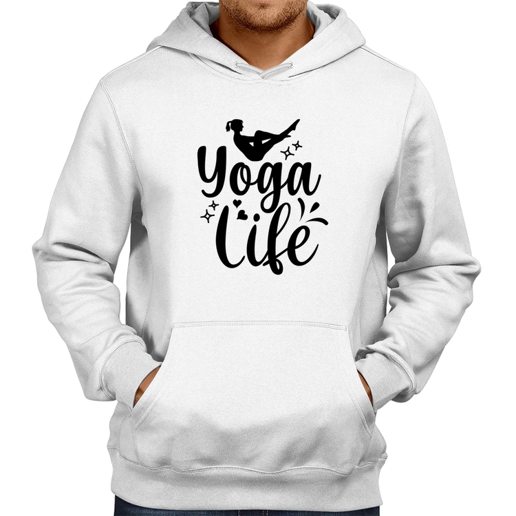 Moletom Yoga Life - Branco
