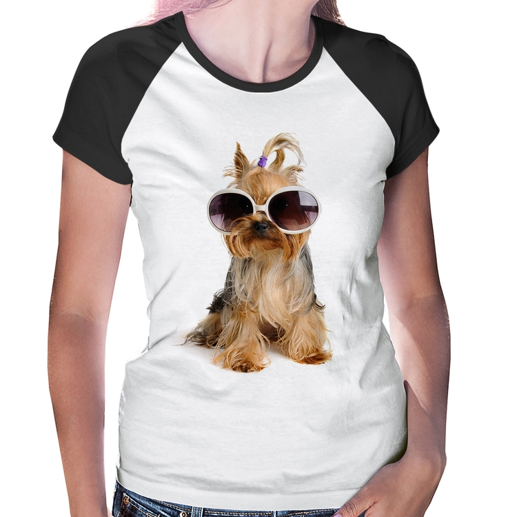 Baby Look Raglan Yorkshire de Óculos