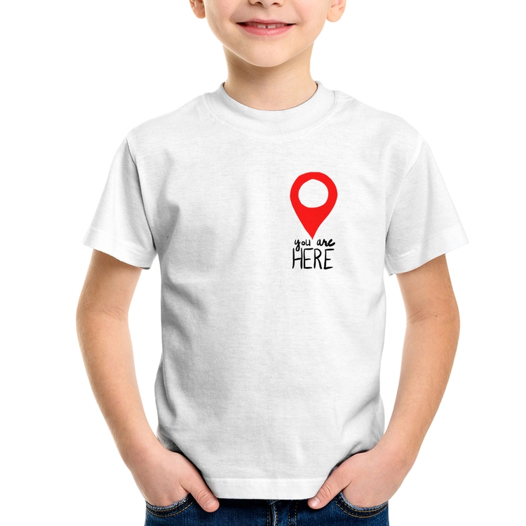 Camiseta Infantil You Are Here