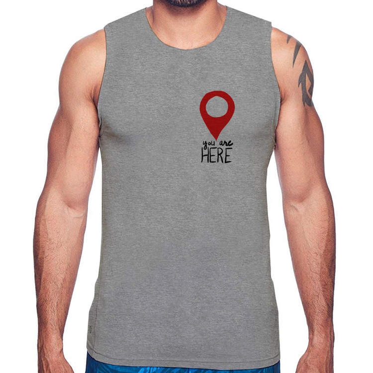 Regata You Are Here - Cinza