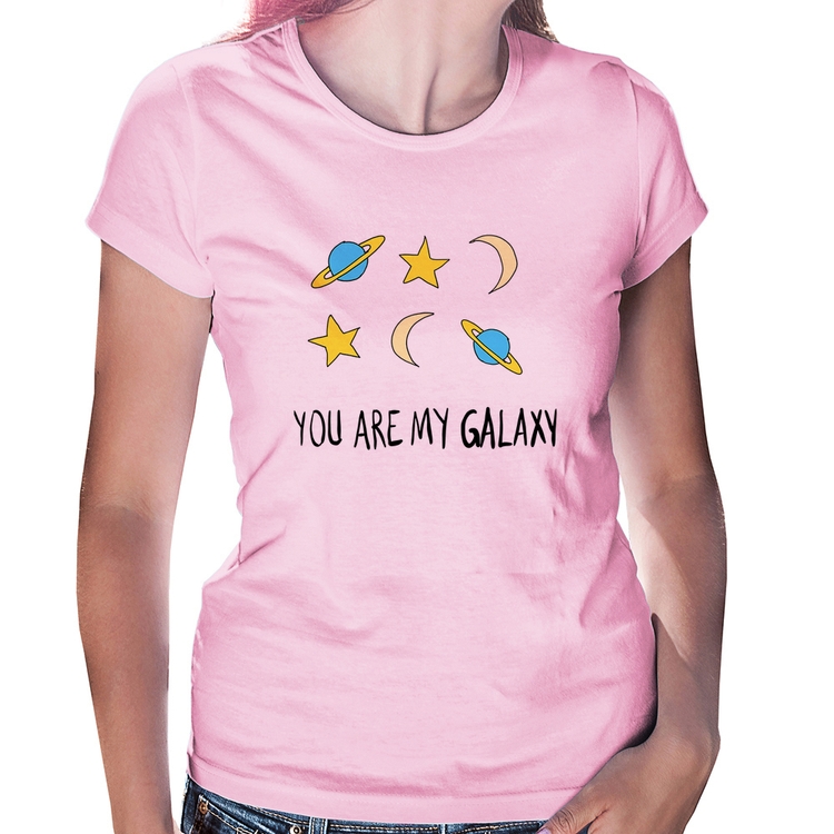 Baby Look You Are My Galaxy - Rosa Bebê