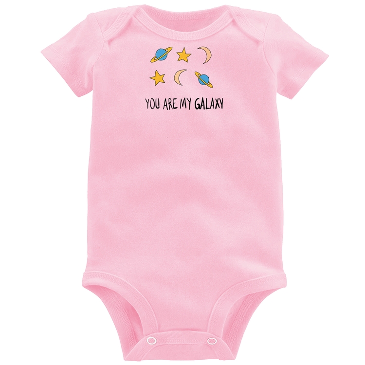 Body Bebê You Are My Galaxy - Rosa Bebê