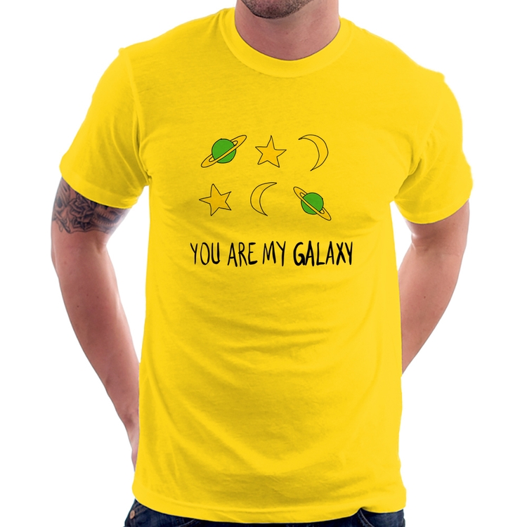 Camiseta You Are My Galaxy - Amarela