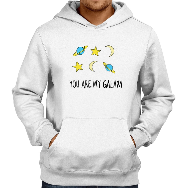 Moletom You Are My Galaxy - Branco
