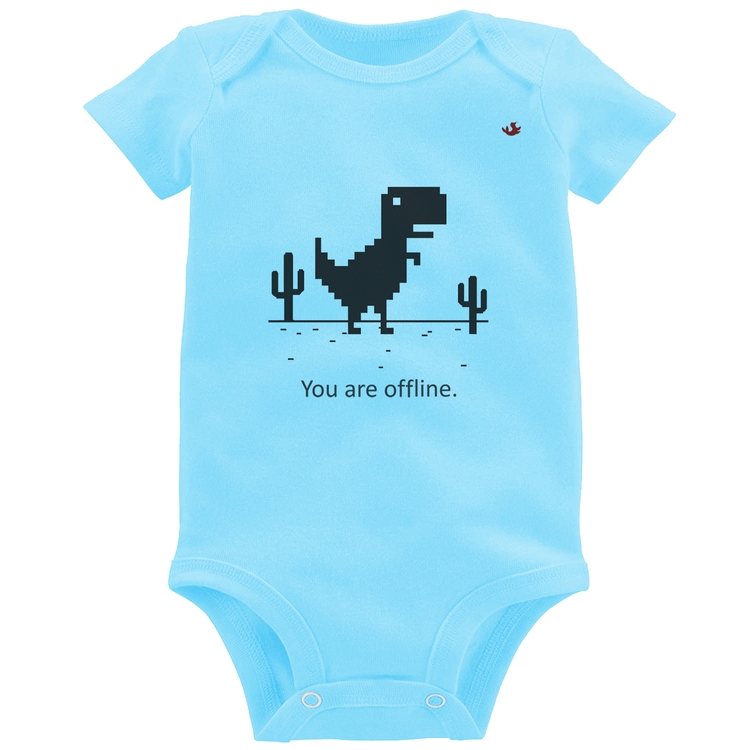 Body Bebê You are offline - Azul Bebê