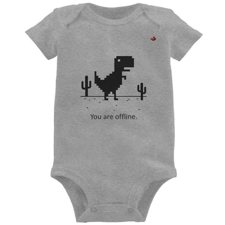 Body Bebê You are offline - Cinza