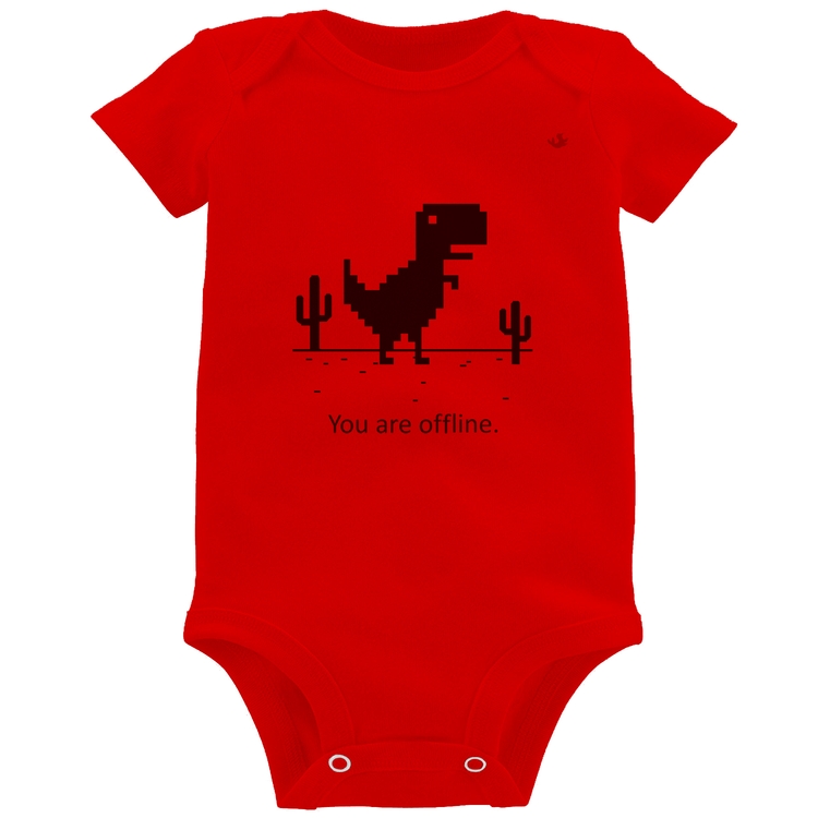 Body Bebê You are offline - Vermelho