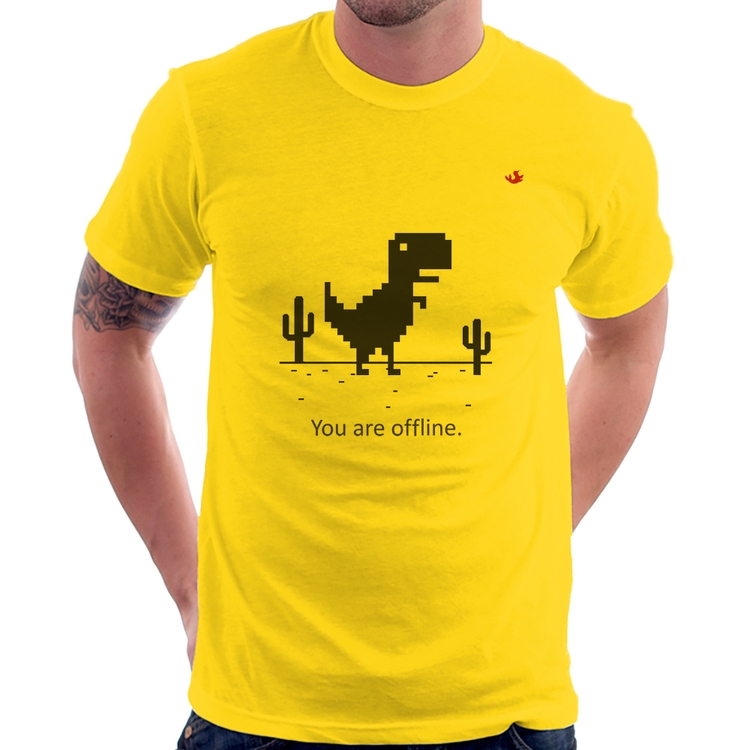 Camiseta You are offline - Amarela